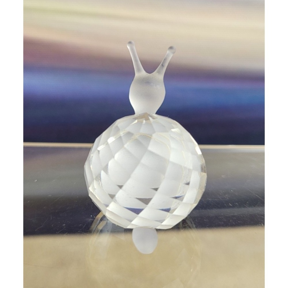 SWAROVSKI Snail Crystal/Frosted Smiling - with original box, Vintage - Picture 4 of 7
